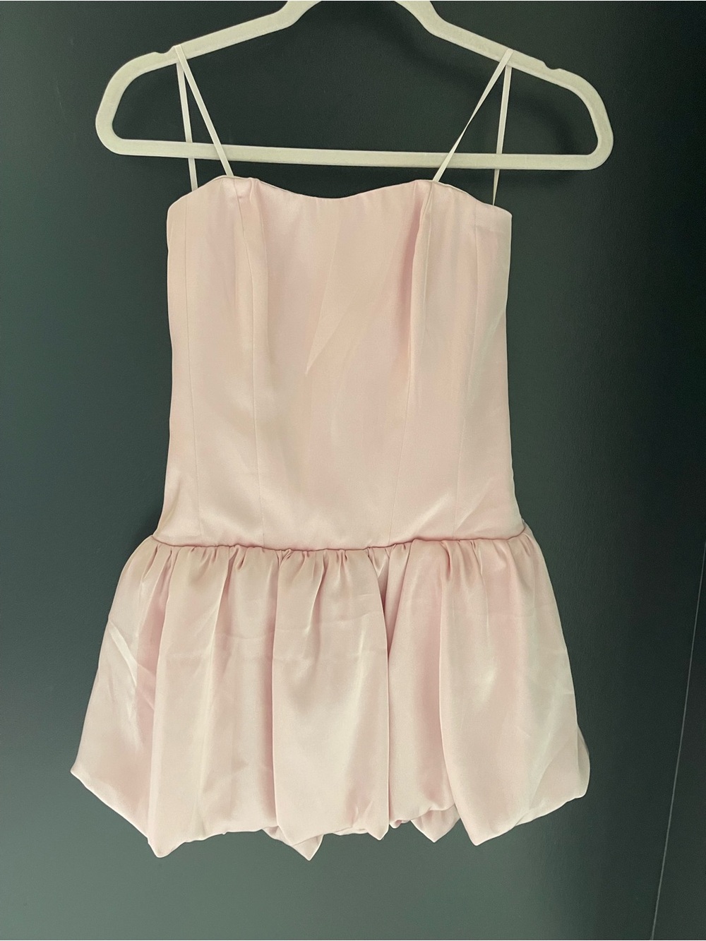 Light Pink Spaghetti Strap Babydoll Dress